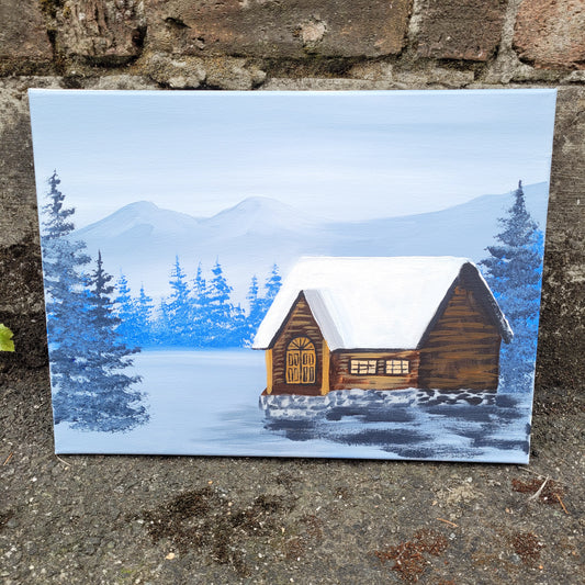 11.14.25 6pm - Winter Cabin Paint Class