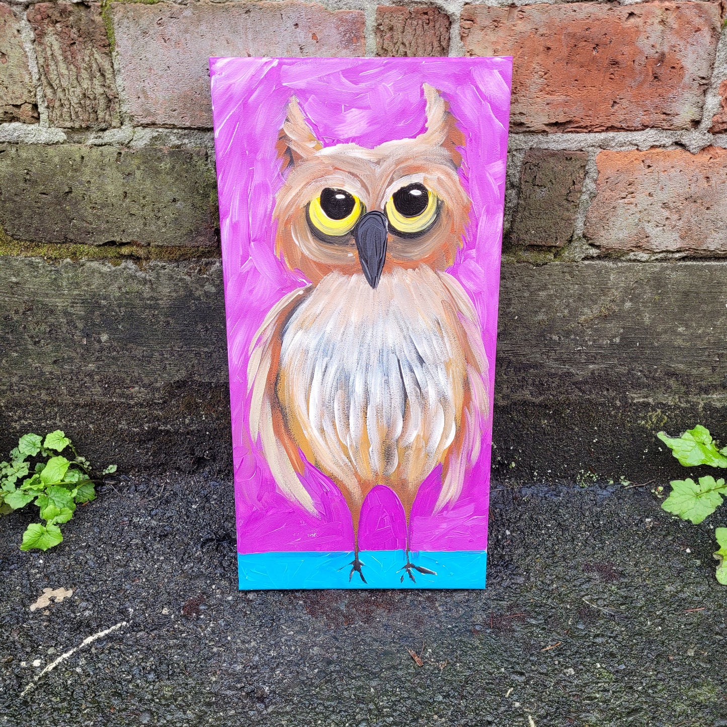 01.30.26 6pm - January Kids Club - Owl Painting