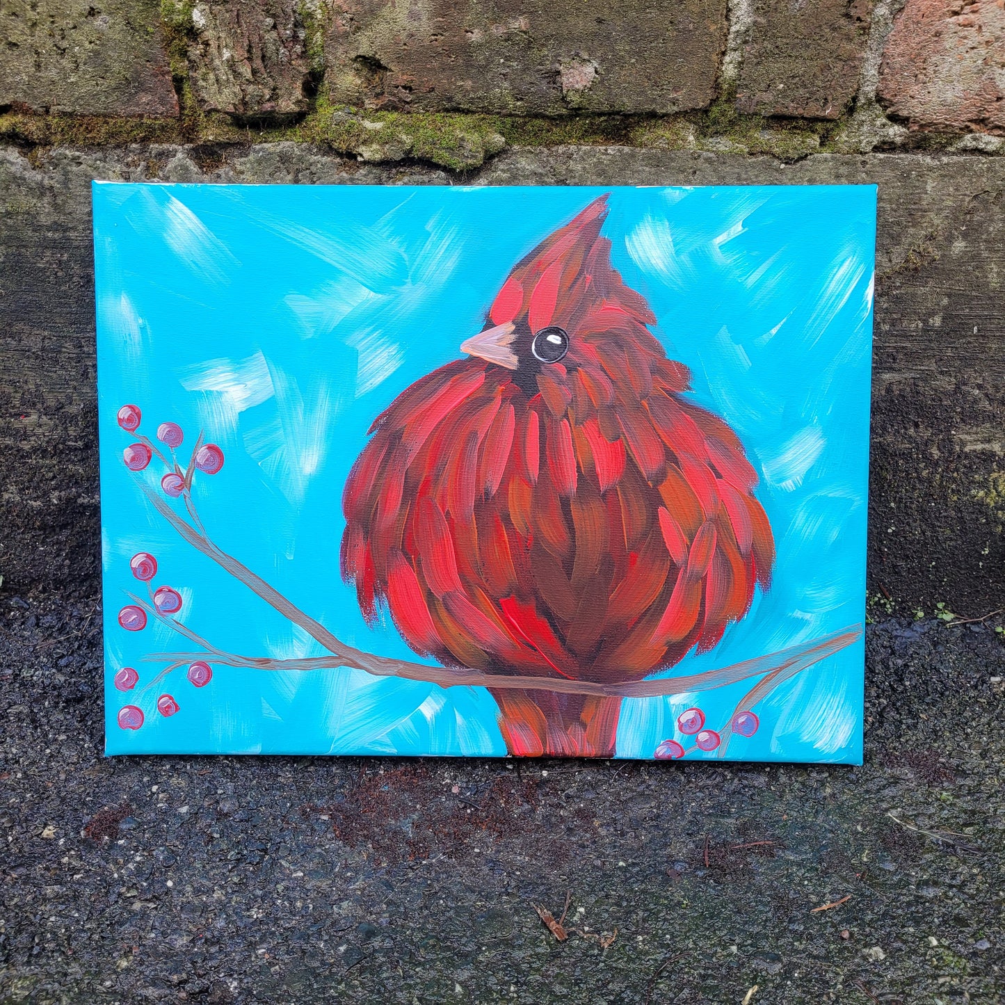 01.08.26 6pm Fluffy Cardinal Paint Class