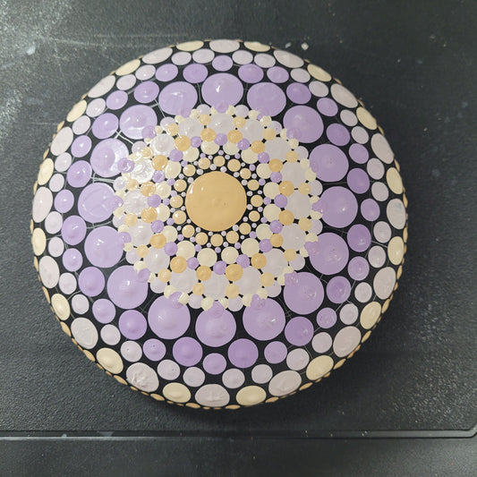 04.05.25 1pm Beginner Dot Mandala Rock Painting