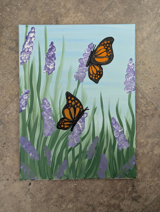 03.18.26 6pm Butterflies on Lavender Paint Class
