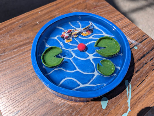 7.1.26 2pm KIDS Ceramic and Resin Koi Pond Trinket Tray (age 6+)