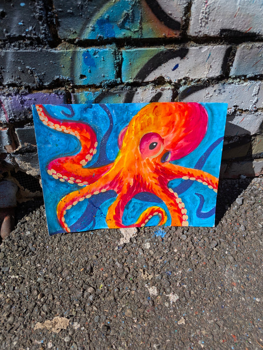8.19.26 6pm "Watercolor" Octopus Paint Class with Nicole