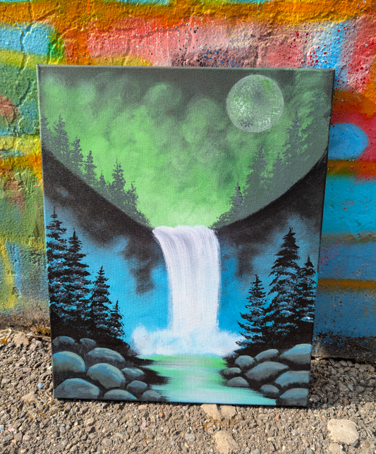 8.06.25 6pm Glowing Waterfall Class